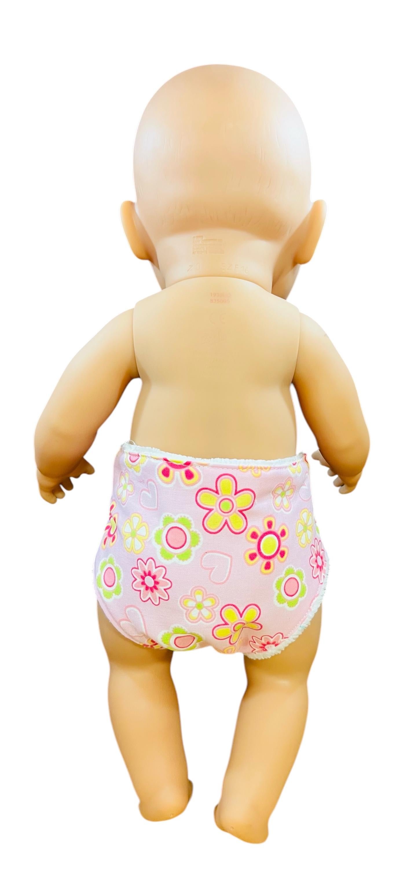 Blossom Love Hand made Doll Nappy with Velcro. Suits doll 43cm (as shown) - Image 3