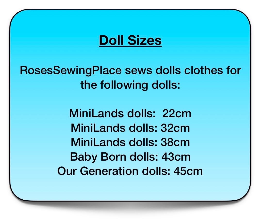 Blossom Love Hand made Doll Nappy with Velcro. Suits doll 43cm (as shown) - Image 6