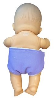 Lavender Doll Hand made Nappy with Velcro. Fit 22cm doll (as shown) - Image 3