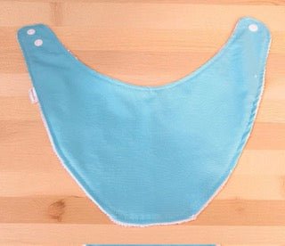 Pale Blue Dribble Bib for Baby / Toddler - Image 2