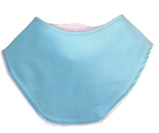 Pale Blue Dribble Bib for Baby / Toddler - Image 4