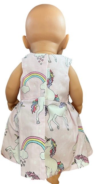 Unicorn Daydreams Dolls Dress. Suits 43cm doll (as shown) - Image 4