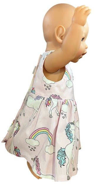 Unicorn Daydreams Dolls Dress. Suits 43cm doll (as shown) - Image 5