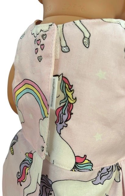 Unicorn Daydreams Dolls Dress. Suits 43cm doll (as shown) - Image 6