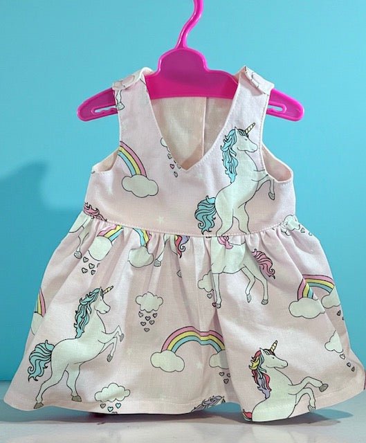 Unicorn Daydreams Dolls Dress. Suits 43cm doll (as shown) - Image 2