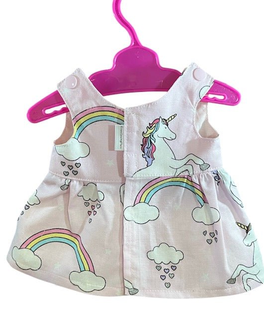 Unicorn Daydreams Dolls dress with velcro. Suits 38cm doll (as shown) - Image 3
