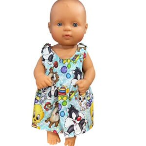 Giggle Gang Dolls Dress. Suits 32cm doll (as shown)