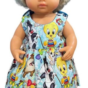 Giggle Gang Dolls Dress. Suits 38cm doll (as shown)