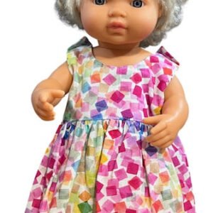 Colour Pop Dolls Dress. Suits 38cm doll (as shown)