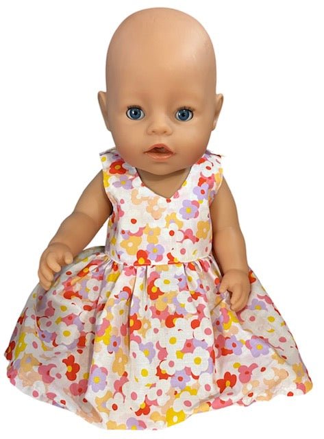 Spring Blossom Dolls Dress. Suits 43cm doll (as shown) - Image 4