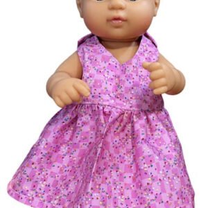 Confetti Pink Dolls Dress. Suits 32cm doll (as shown)