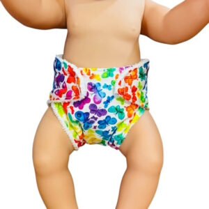 Butterfly Kisses Nappy. Fits 43cm doll (as shown)0