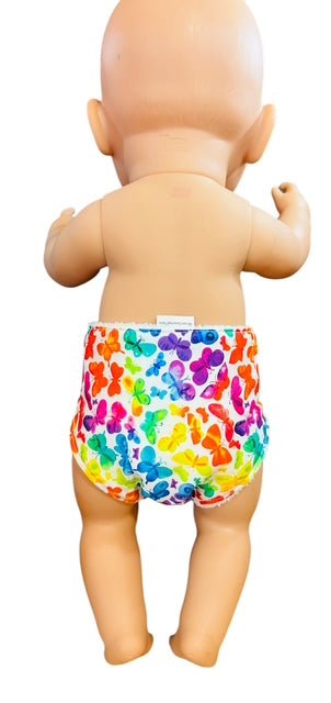 Butterfly Kisses Nappy. Fits 43cm doll (as shown)0 - Image 3