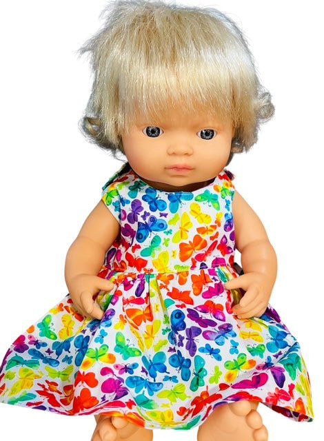 Butterfly Kisses Doll Dress. Fits 38cm Minilands doll - Image 9
