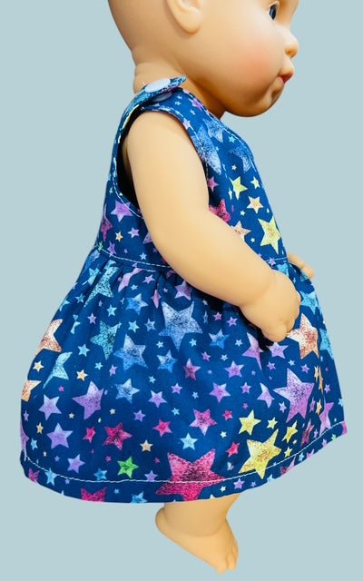 Twinkle Star Party Doll Dress. Fits 32cm MiniLands doll (as shown) - Image 3