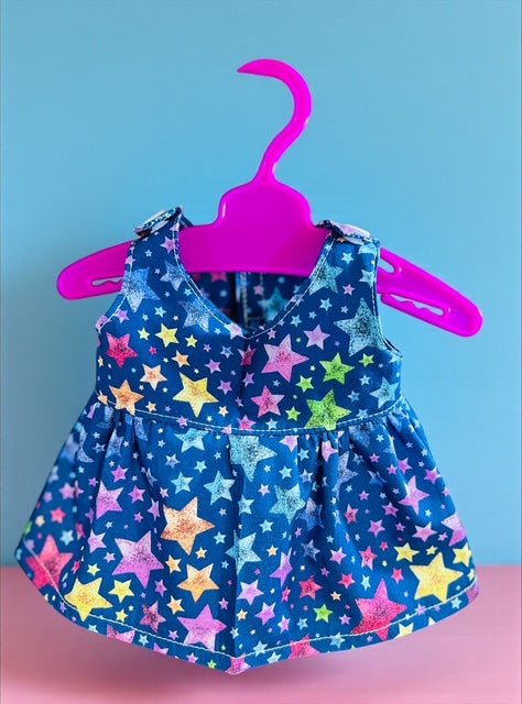 Twinkle Star Party Doll Dress. Fits 32cm MiniLands doll (as shown) - Image 5