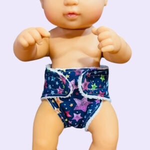 Twinkle Star Party Doll Nappy. Fits 32cm MiniLand doll