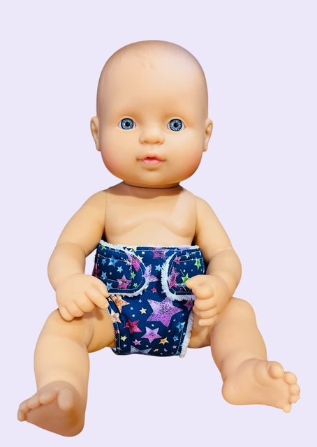 Twinkle Star Party Doll Nappy. Fits 32cm MiniLand doll (as shown) - Image 5