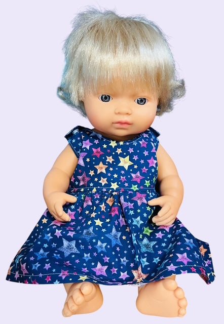 Twinkle Star Party Doll Dress. Fits 38cm MiniLand Doll (as shown) - Image 4