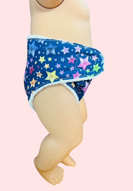 Twinkle Star Party Doll Nappy. Fits 43cm Baby Born doll (as shown) - Image 4