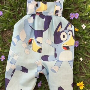 Bluey Overalls. Fits 38cm MiniLands Doll. (as shown)
