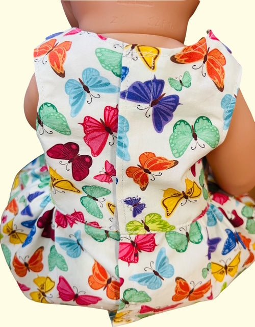 Butterfly dolls dress. Fits 43cm baby born doll (as shown) - Image 9