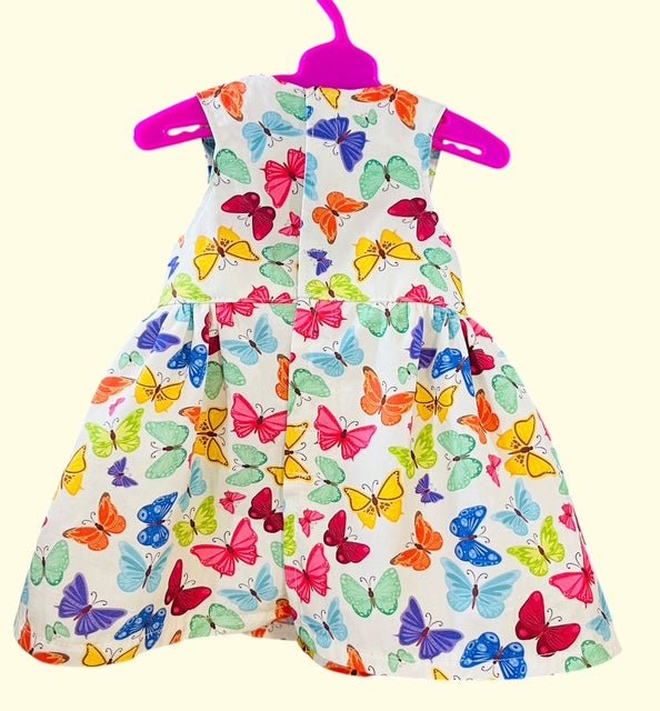 Butterfly dolls dress. Fits 43cm baby born doll (as shown) - Image 11