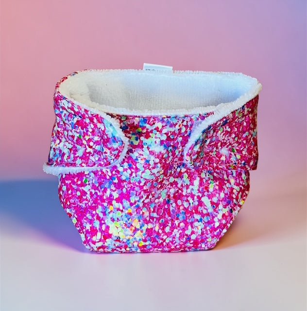 Sprinkle Splash Doll's Nappy with Velcro. Fits 43cm Baby Born Doll (as shown) - Image 2