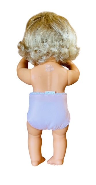 Pale Pink Doll's Nappy. Fits 38cm MiniLands Doll (as shown) - Image 3