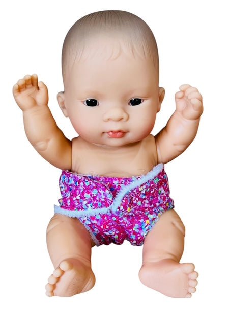 Sprinkle Splash Doll's nappy. Fits 22cm MiniLands Doll (as shown) - Image 5
