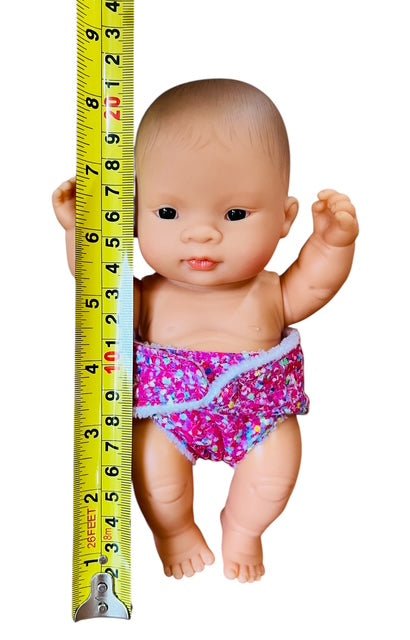 Sprinkle Splash Doll's nappy. Fits 22cm MiniLands Doll (as shown) - Image 6