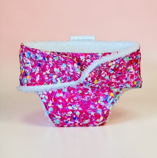 Sprinkle Splash Doll's nappy. Fits 22cm MiniLands Doll (as shown) - Image 2