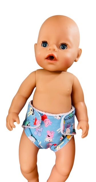 Piggy Playtime Doll Nappy. Fits 43cm Baby Born Doll. - Image 2