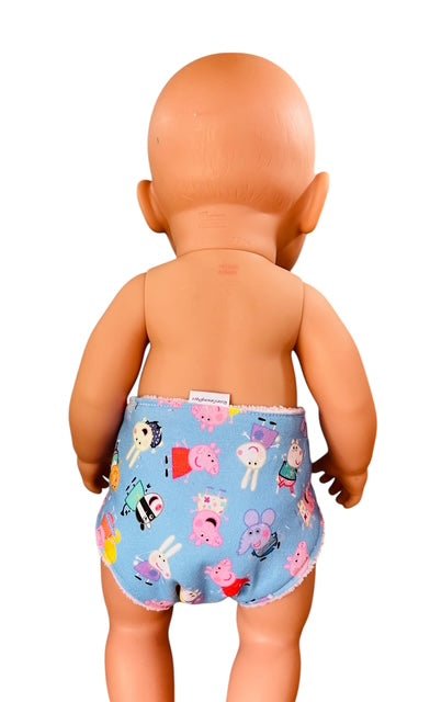 Piggy Playtime Doll Nappy. Fits 43cm Baby Born Doll. - Image 3