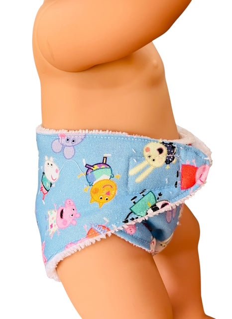 Piggy Playtime Doll Nappy. Fits 43cm Baby Born Doll. - Image 5