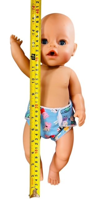Piggy Playtime Doll Nappy. Fits 43cm Baby Born Doll. - Image 6