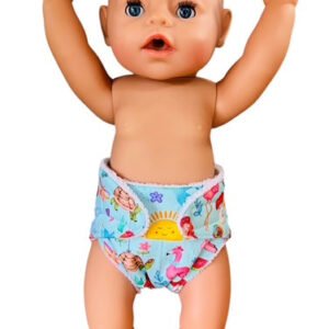 Enchanted Playtime Doll Nappy. Fits 43cm Baby Born Doll (as shown)