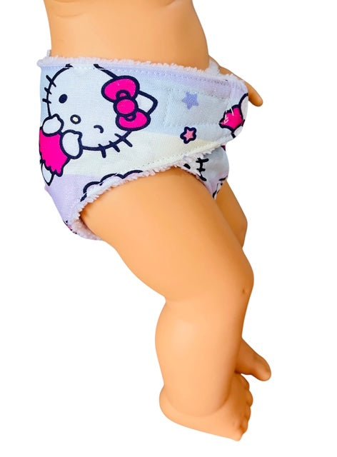 Whisker Pink doll Nappy. Fits 38cm Mini Lands Doll. (as shown) - Image 4