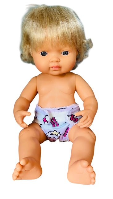 Whisker Pink doll Nappy. Fits 38cm Mini Lands Doll. (as shown) - Image 5