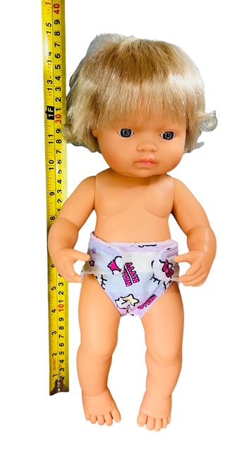 Whisker Pink doll Nappy. Fits 38cm Mini Lands Doll. (as shown) - Image 6