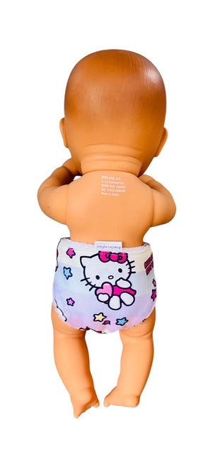 Whisker Pink Dolls Nappy. Fits 32cm Mini Lands Doll. (as shown) - Image 3
