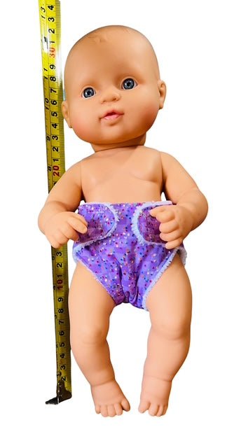 Confetti Purple Doll Nappy. Fits 32cm Mini Lands Doll (as shown) - Image 6