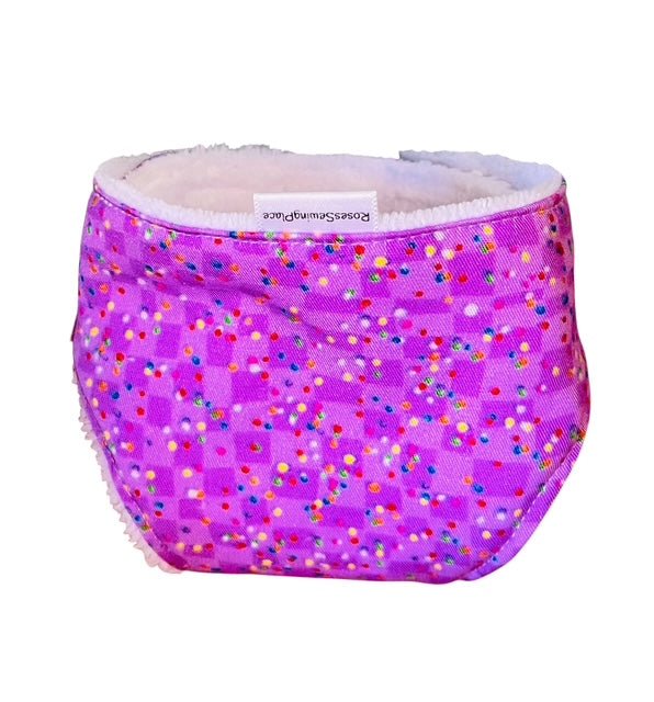 Confetti Purple Doll Nappy. Fits 32cm Mini Lands Doll (as shown) - Image 7
