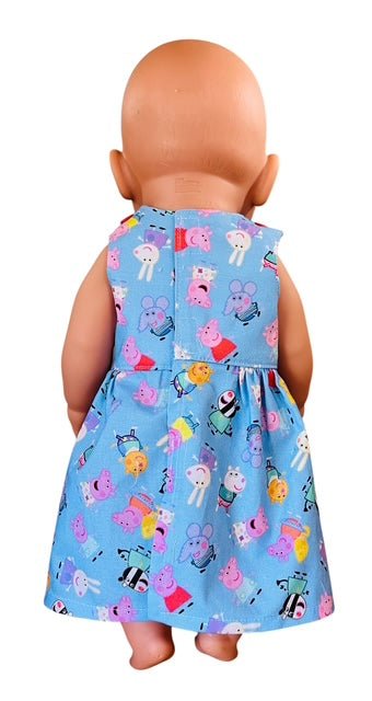 Piggy Playtime Doll Dress. Fits 43cm Baby Born Doll. - Image 3