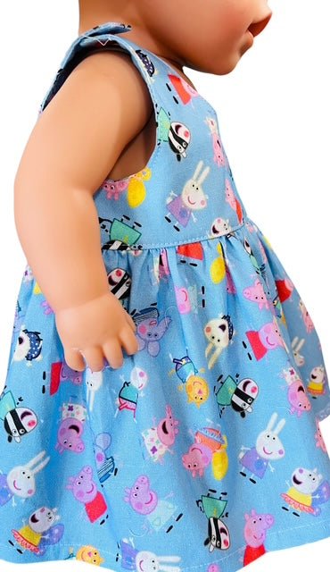 Piggy Playtime Doll Dress. Fits 43cm Baby Born Doll. - Image 4