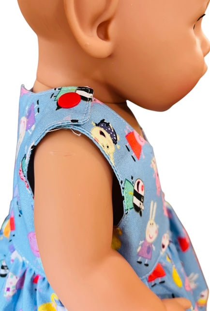 Piggy Playtime Doll Dress. Fits 43cm Baby Born Doll. - Image 6