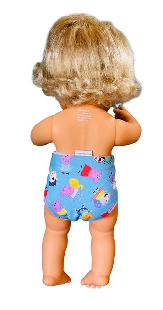 Piggy Playtime Doll Nappy. Fits 38cm MiniLand Doll. - Image 3