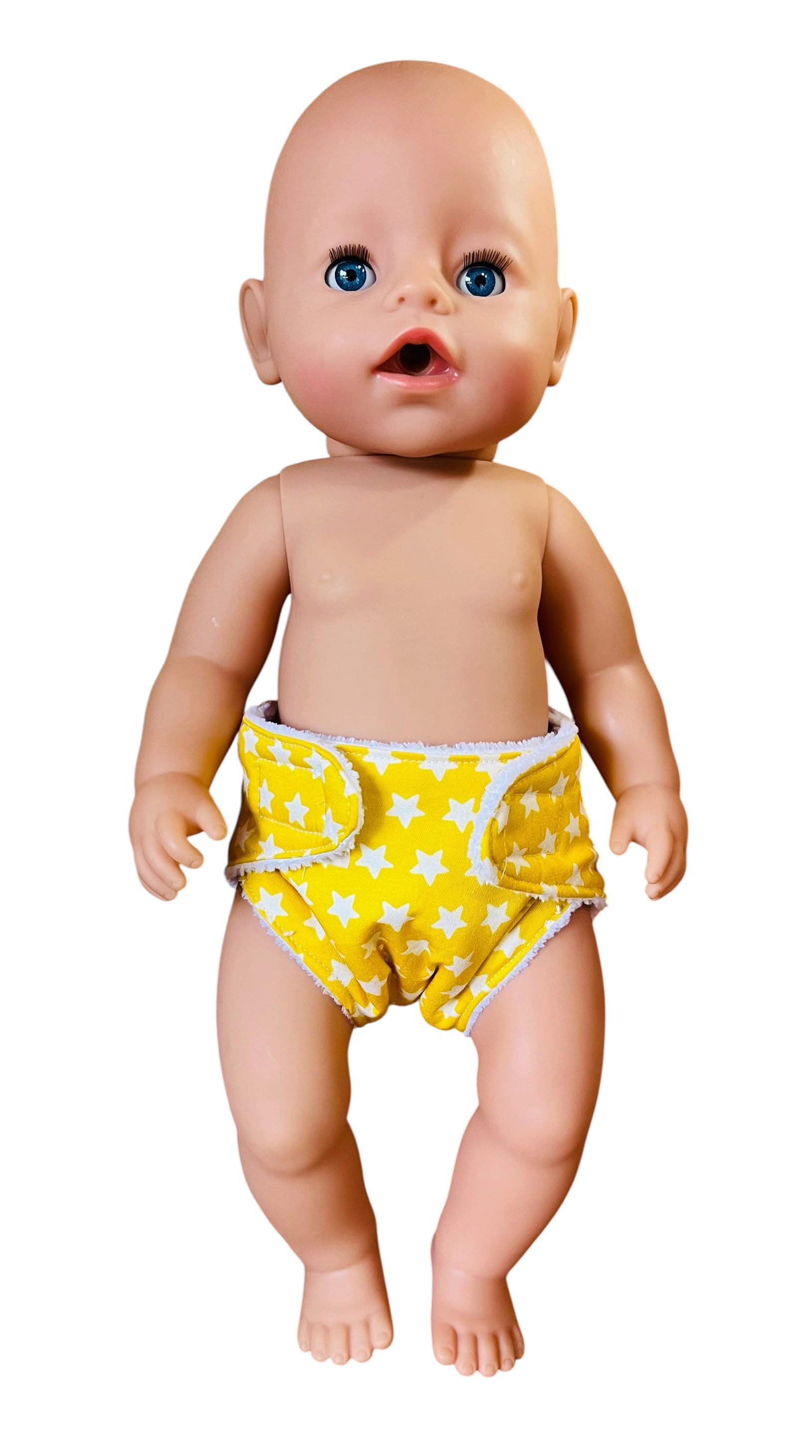 Sunshine Stars Doll Nappy. Fits 43cm Baby Born doll (as shown) - Image 2