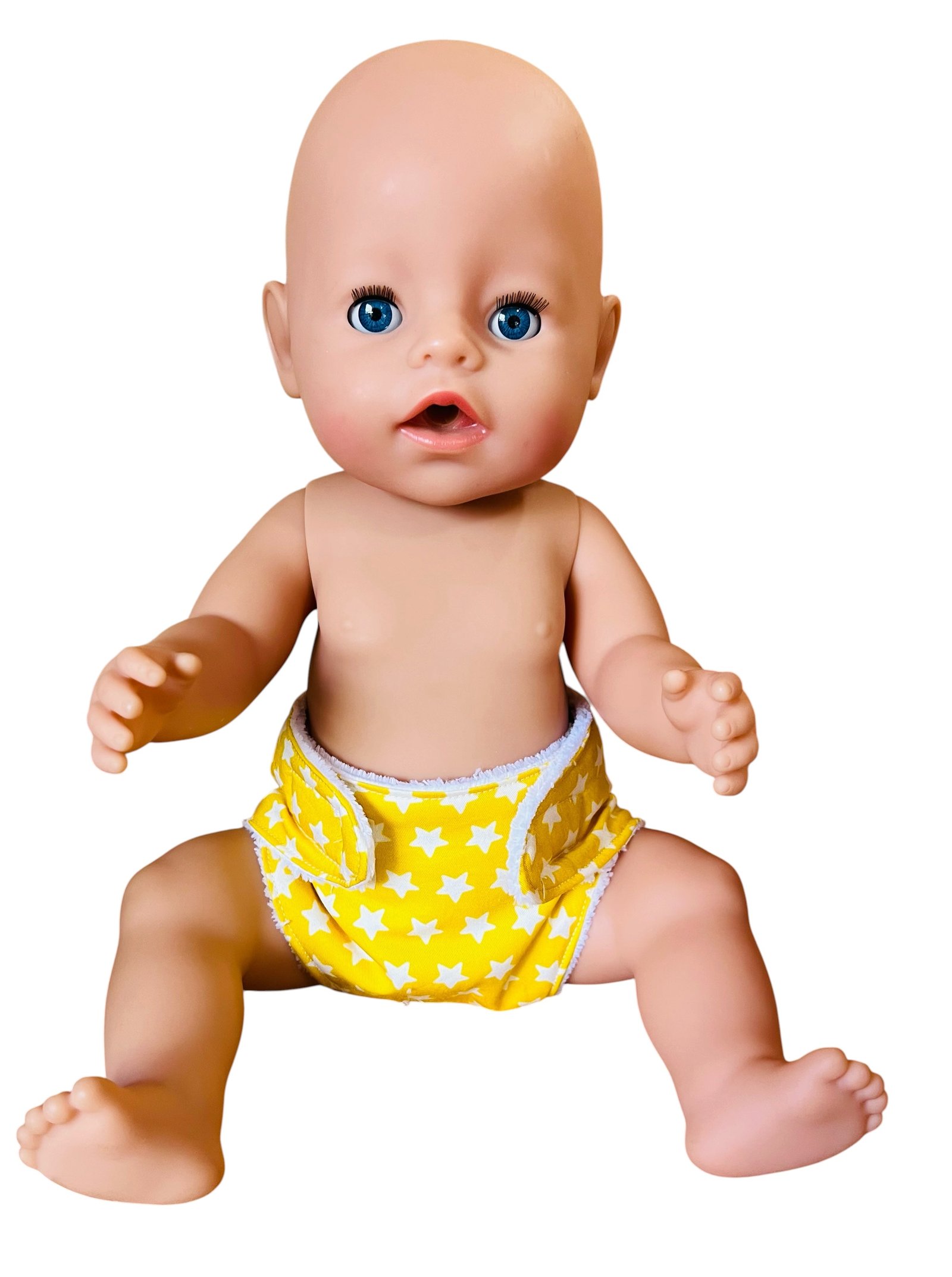 Sunshine Stars Doll Nappy. Fits 43cm Baby Born doll (as shown) - Image 5
