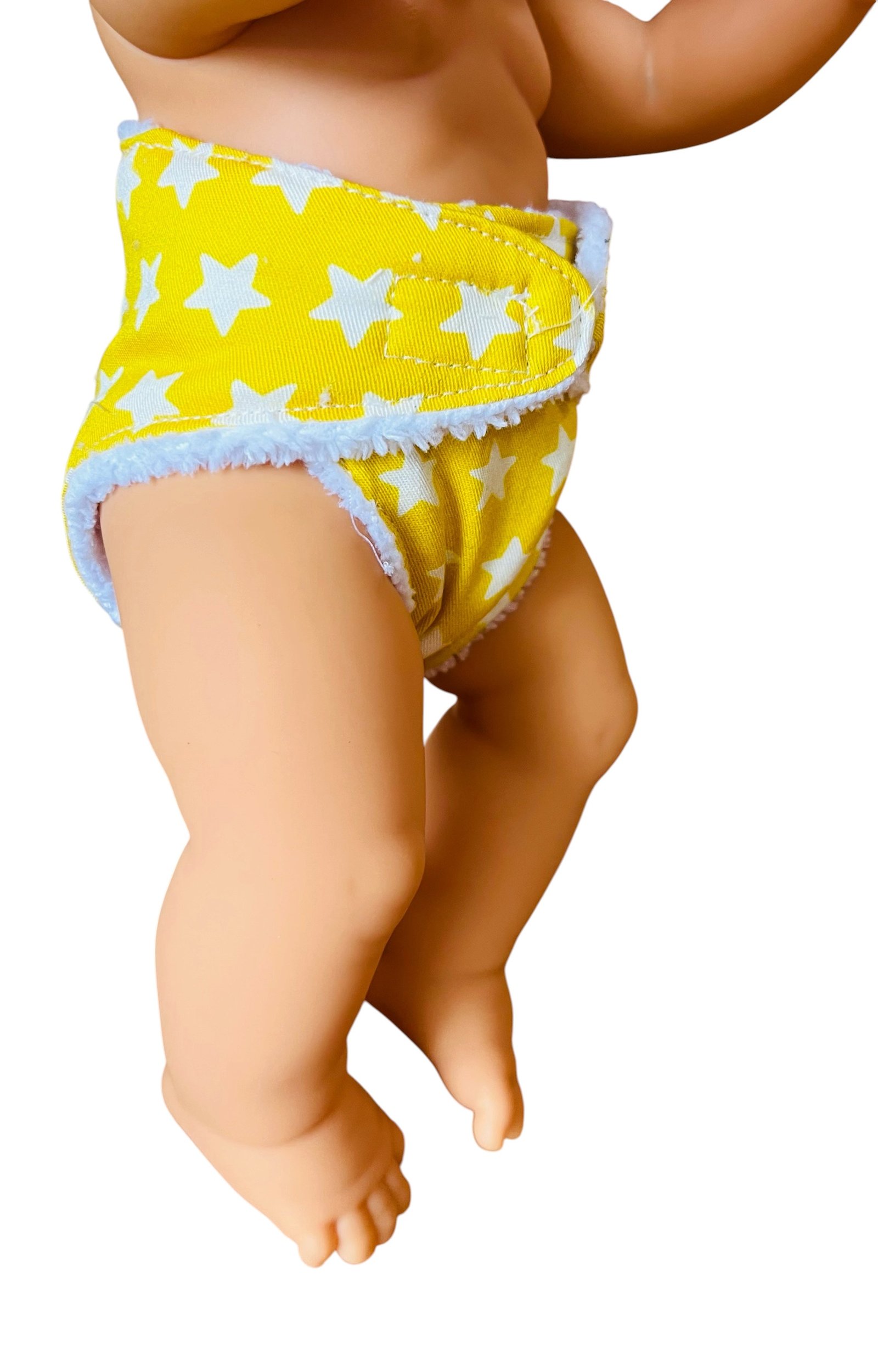 Sunshine Stars Doll Nappy. Fits 32cm MiniLands Doll (as shown) - Image 4